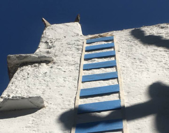Bruce Robbins, Jacobs Ladder (Detail), in Mykonos Biennale's Spell of the Wind at the cinemanto