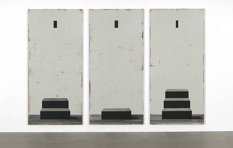 Michael Simpson, Leper Squint Triptych, 2016, Photo: Todd White, Courtesy the artist and Blain|Southern