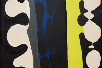 Ernst Wilhelm Nay, Nochtblau mit weisser kette (Detail), 1966, Oil on canvas, 162 x 130 cm, Courtesy of the Estate of Ernst Wilhelm Nay and Almine Rech Gallery
