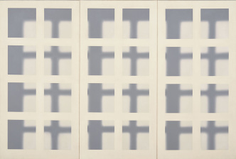 Gerhard Richter, Fenstergitter, 1968, Oil on canvas, 200 cm x 300 cm, Ludwig Museum Museum of Contemporary Art-Budapest, credit: Gerhard Richter, Photo: Jozsef Rosta/Ludwig Museum–MoCA Budapest