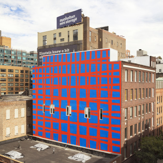 François Morellet, Trames 3°-87°-93°-183°, 1971/2017, Dia:Chelsea, 545 West 22nd Street, New York, © Artists Rights Society (ARS)-New York/ADAGP-Paris, Photo: Bill Jacobson Studio-New York, Courtesy Dia Art Foundation-New York