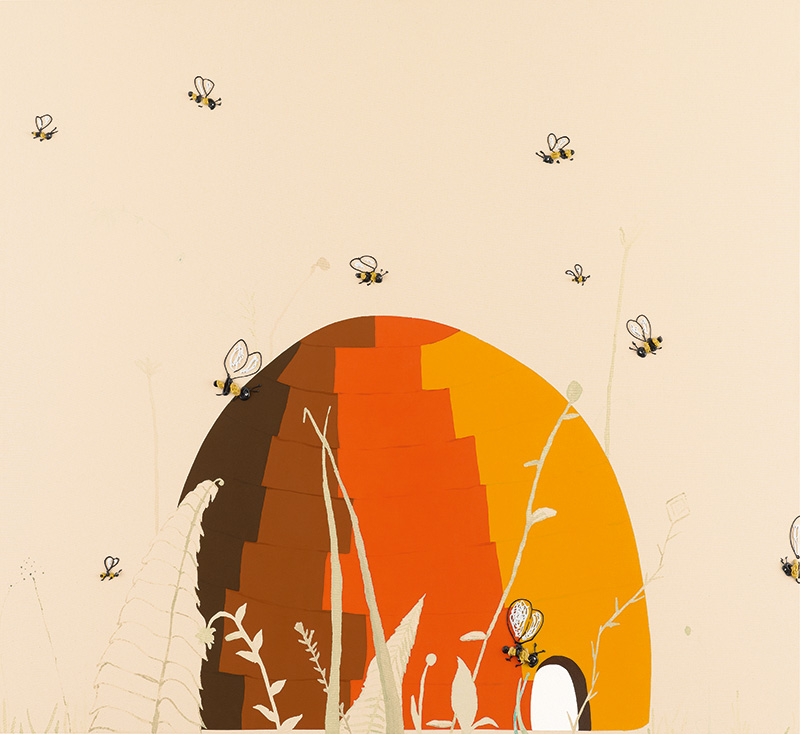 Laura Owens, Untitled, 1998, Acrylic on canvas, 167.6 x 182.9 cm), Collection of the artist, Courtesy the artist / Gavin Brown’s Enterprise-New York/Rome, Sadie Coles HQ- London, and Galerie Gisela Capitain-Cologne, © Laura Owens