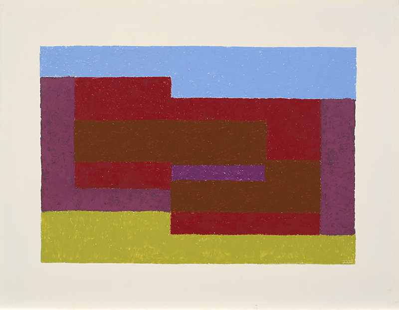 Josef Albers, To Mitla, 1940, Oil on Masonite, 53.3 × 71.1 cm, The Josef and Anni Albers Foundation, © 2017 The Josef and Anni Albers Foundation/Artists Rights Society (ARS)-New York