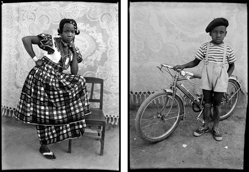 Left: Seydou Keïta, Sans titre, 1948-1954, Courtesy Galerie Nathalie Obadia Paris/Bruxelles, ©: Seydou Keïta/SKPEAC. Right: Seydou Keïta, Sans titre, 1948-1954, Courtesy: CAAC – The Pigozzi Collection & Galerie Nathalie Obadia Paris/Bruxelles, Seydou Keïta/SKPEAC