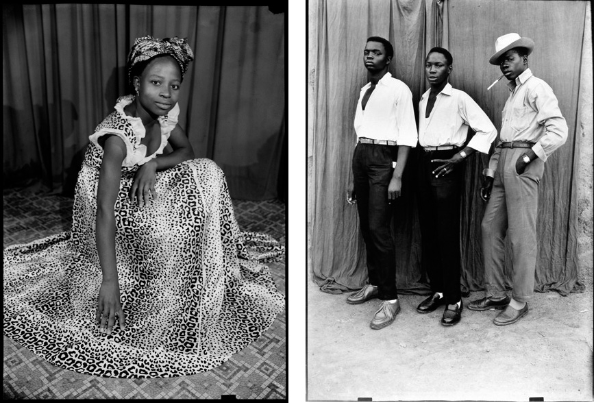 Left: Seydou Keïta, Sans titre, 1954-1960, Courtesy Galerie Nathalie Obadia Paris/Bruxelles, ©: Seydou Keïta/SKPEAC. Right: Seydou Keïta, Sans titre, 1952-1955, Courtesy: CAAC – The Pigozzi Collection & Galerie Nathalie Obadia Paris/Bruxelles, ©: Seydou Keïta/SKPEAC