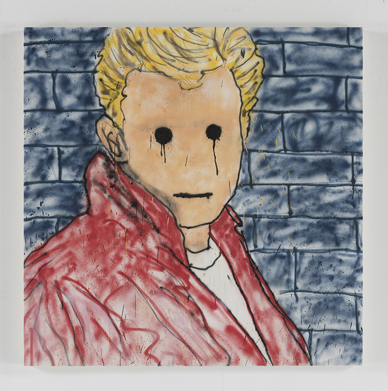 MADSAKI, Untitled (TBC - Rebel Without a Cause), 2017, Acrylic and aerosol on canvas (TBC), 100 x 100 cm, Courtesy Perrotin