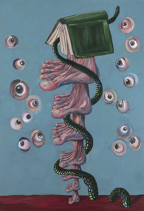 Memed Erdener, Seven Heavens, 2017, Acrylic on canvas, 160 x 110 cm, © Memed Erdener, Courtesy the artist and Zilberman Gallery-Istanbul/Berlin