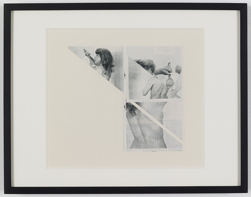 John Stezaker, The Voyeur III (Photoroman), 1977-78, Collage, 18.2 x 20.3 cm, Courtesy Petzel Gallery