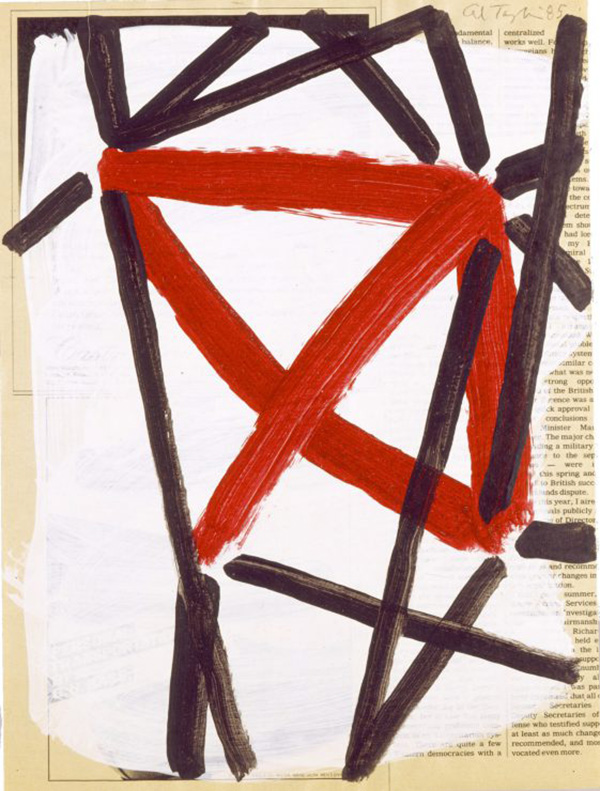 Al Taylor, No title, 1985, Acrylic paint on newsprint, The Estate of Al Taylor, Courtesy David Zwirner-New York/London, The High Museum of Art Archive