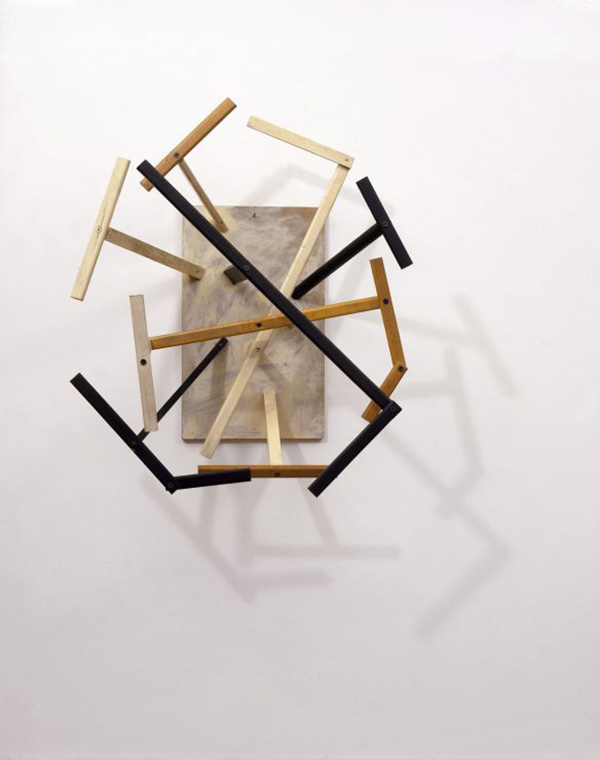 Al Taylor, Untitled (Latin Study), 1985, Wood, lacquer, and enamel paint mounted on particleboard, Collection Debbie Taylor, New York, The High Museum of Art Archive