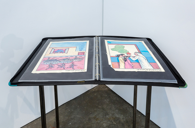 Installation view, Tarek Al-Ghoussein, Al Sawaber, Courtesy The Third Line Gallery