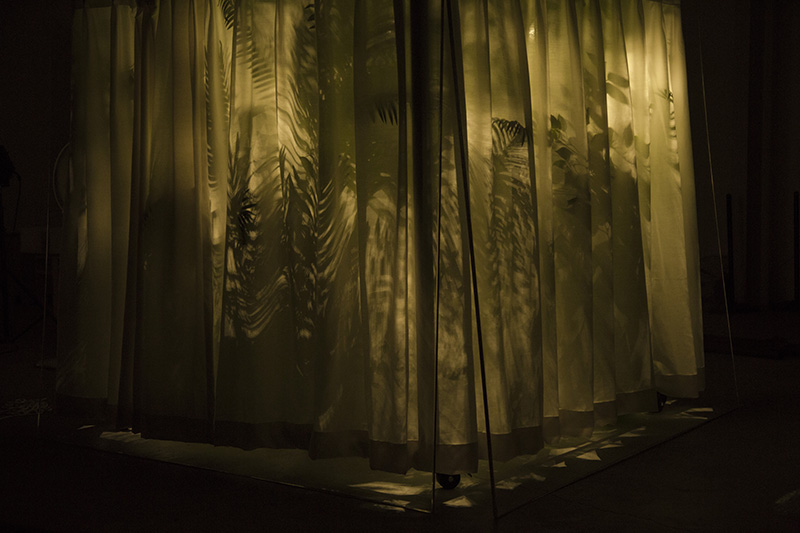 Nabuqi, At dusk after the rain... setting sunlight… where light spots in all sizes...... fade, ......washing out... and winding towards...... the end, as a sharp honking is heard... disappear, 2017, mixed media, dimensions variable, © Nabuqi, Courtesy the artist and Ullens Center for Contemporary Art