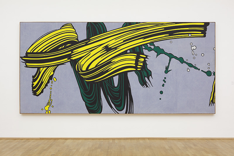 Roy Lichtenstein, Yellow and Green Brushstrokes, 1966, © The Estate of Roy Lichtenstein/ VG Bild-Kunst-Bonn 2017, Photo: Axel Schneid, Museum für Moderne Kunst Frankfurt am Main Archive