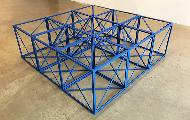 Rasheed Araeen, Nine, 1967, Wood and paint, 24 × 24 × 24 in, 61 × 61 × 61 cm, Courtesy the artist, Van Abbemuseum Archive