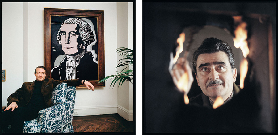 Left: Ugo Mulas, Roy Lichtenstein, New York, 1964, Pigment inkjet print on cotton fine-art paper, 63 x 58 x 4 cm, Edition of 7 , Photo Ugo Mulas, © Ugo Mulas Heirs, All right reserveδ . Right: Ugo Mulas, Alberto Burri, Roma, 1961, Pigment inkjet print on cotton fine-art paper, 63 x 58 x 4 cm, Edition of 7, , Photo Ugo Mulas, © Ugo Mulas Heirs, All right reserved