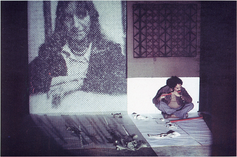 Rasheed Araeen, Paki Bastard (Portrait of an Artist as a Black Person), 1977, Documentation from performance, Courtesy the artist, Van Abbemuseum Archive