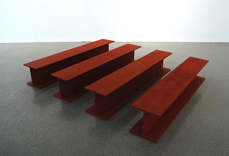 Rasheed Araeen, Sculpture No. 1, 1965, Painted steel, 30.5 × 30.5 × 182,9 cm, Courtesy the artist, Van Abbemuseum Archive