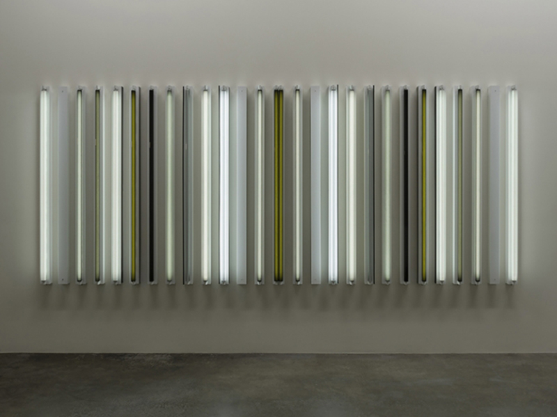 Robert Irwin, Misty Miss Christy, 2017, Light + Shadow + Reflection + Color, 182,9 x 440,1 x 10,8 cm, Courtesy Sprüth Magers Gallery-Berlin/London/Los Angeles