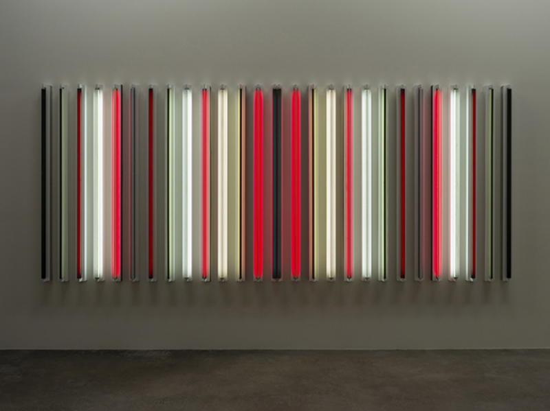 Robert Irwin, Faust, 2015, Light + Shadow + Reflection + Color, 182,9 x 440,1 x 10,8 cm, Courtesy Sprüth Magers Gallery-Berlin/London/Los Angeles