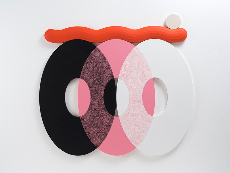 Josh Sperling, Absent Lovers, 2017, Acrylic paint on canvas and plywood, 139.7 x 152.4 cm, © Farzad Owrang / Courtesy Perrotin