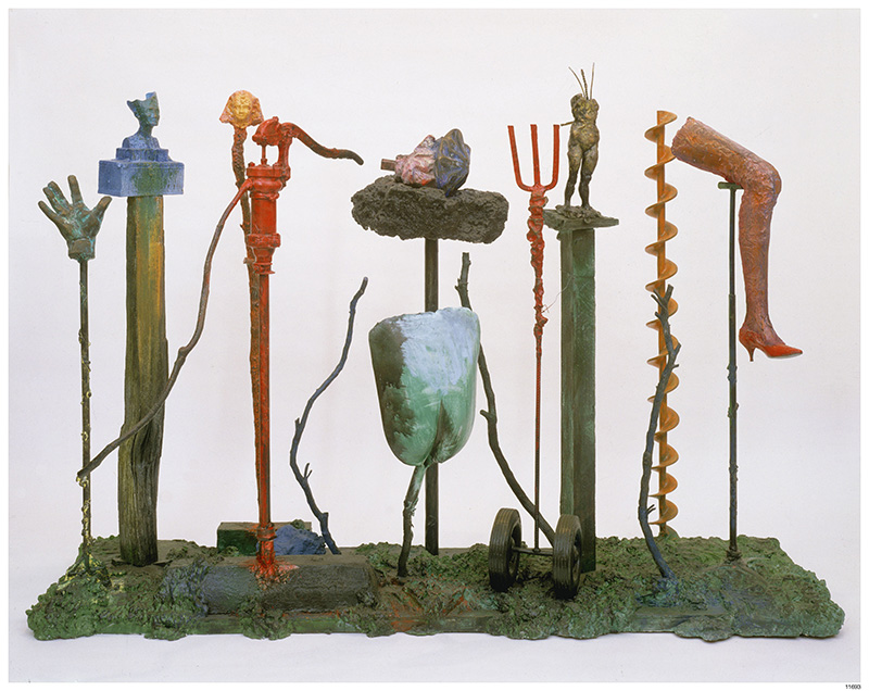 Jim Dine, Harvest, 1984, Painted bronze, 175 x 244 x 88 cm, Collection Centre Pompidou, Musée national d’art modern, Photo © Bill Jacobson, © Adagp, Paris 2017