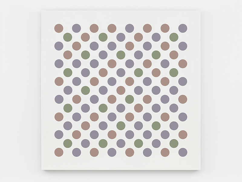 Bridget Riley, Measure for Measure 14, 2017, Acrylic on canvas, 140.5 x 140.5 cm, © Bridget Riley 2017, all rights reserved. Courtesy David Zwirner-New York/London