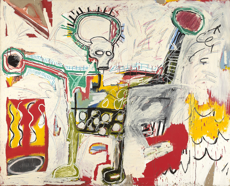 Jean-Michel Basquiat, Untitled, 1982, Acrylic and oil on linen, Museum Boijmans Van Beuningen-Rotterdam, © VG Bild-Kunst-Bonn, 2018 & The Estate of Jean-Michel Basquiat, Licensed by Artestar-New York, Courtesy Museum Boijmans Van Beuningen-Rotterdam, Photo: Studio Tromp-Rotterdam