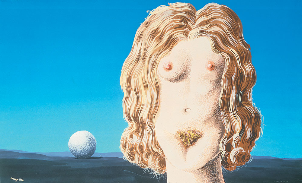 René Magritte, Le viol, 1942, Gouache on paper, 30.3 x 39.2 cm, © 2018 C. Herscovici / Artists Rights Society (ARS)-New York