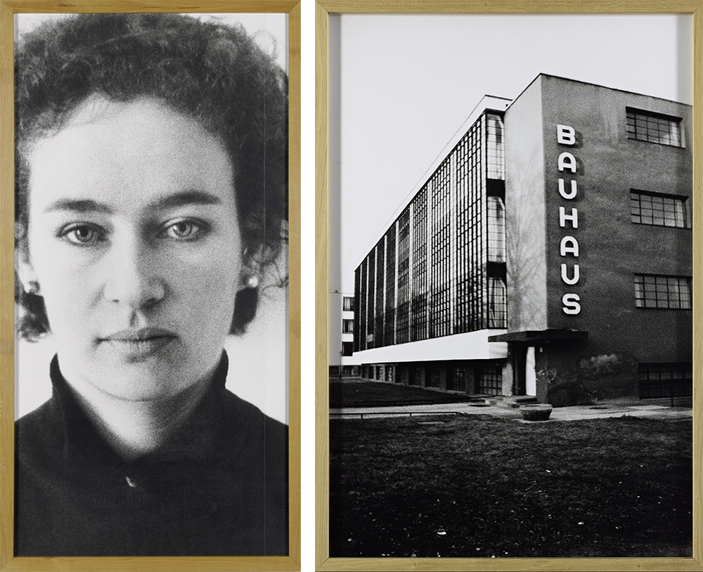 Left: Günther Förg, Ika, 1987, ©Estate Günther Förg, Suisse c/o Pictoright Amsterdam 2017. Right: Günther Förg, Bauhaus, 1991, ©Estate Günther Förg, Suisse c/o Pictoright Amsterdam 2017