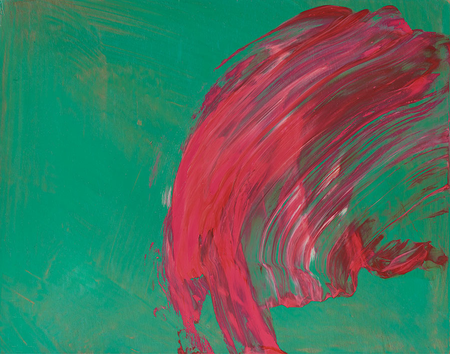 Howard Hodgkin, Over to You, 2015-17, Oil on wood, 24.8 × 31.4 cm, © Howard Hodgkin Estate, Photo: Prudence Cuming Associates