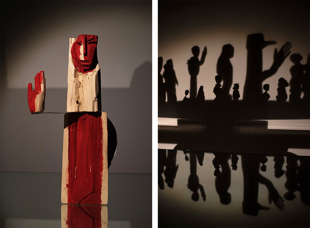Left & Right: Part of the installation Vasya Was Here (2018) by Katya Muromtseva, Photo: Aleksander Anufriev, Courtesy of the artist and Garage Museum of Contemporary Art-Moscow