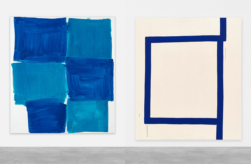 Left: Beth Letain, To be titled, 2018, Oil on canvas, 190 x 170 cm, © Beth Letain, Courtesy the artist and Pace Gallery. Right: Beth Letain, To be titled, 2018, Oil on canvas, 220 x 190 cm, © Beth Letain, Courtesy the artist and Pace Gallery