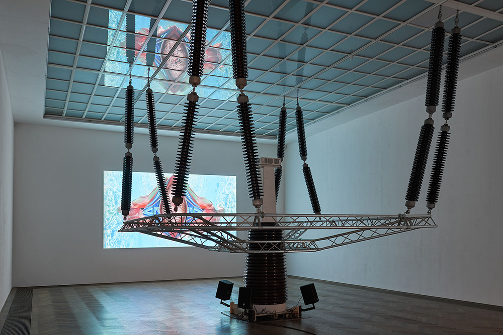 Raphaela Vogel, Installation view, Ultranackt, view on Isolator, 2016, Kunsthalle Basel, 2018 Photo: Philipp Hänger / Kunsthalle Basel