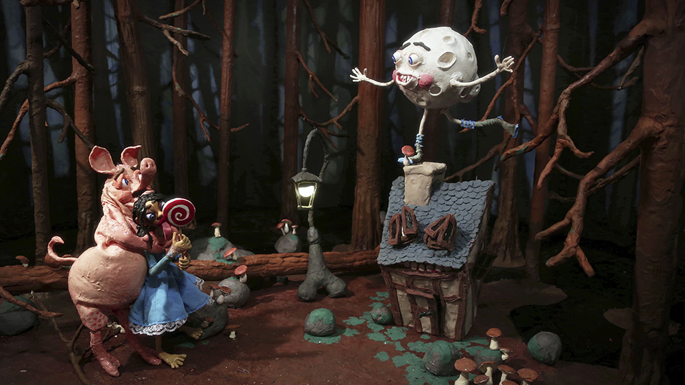 Nathalie Djurberg & Hans Berg, Dark Side of the Moon, 2017, Stop motion animation, 06:40 min, © Nathalie Djurberg &Hans Berg/Bildupphovsrätt 2018, Courtesy the artists and Moderna Museet