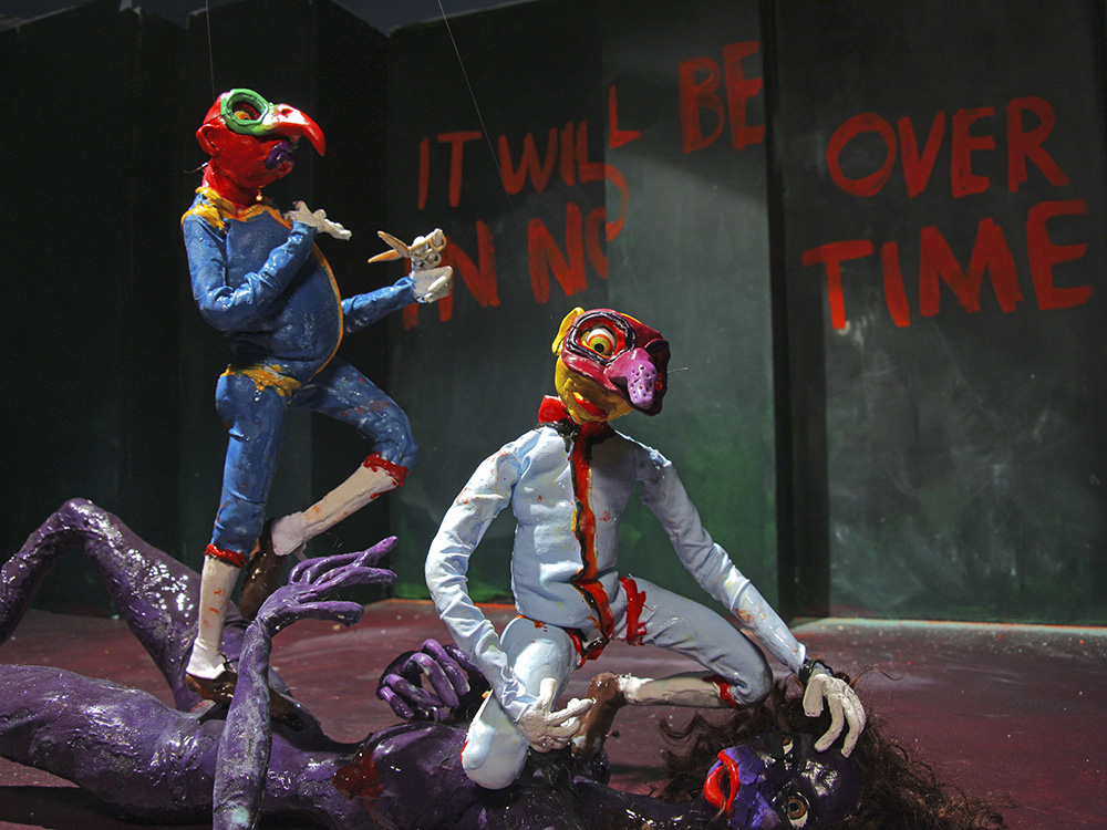 Nathalie Djurberg & Hans Berg, I Wasn’t Made to Play the Son, 2011, Stop motion animation, video, music, 5:57 min, © Nathalie Djurberg & Hans Berg / Bildupphovsrätt 2018, Courtesy the artists and Moderna Museet