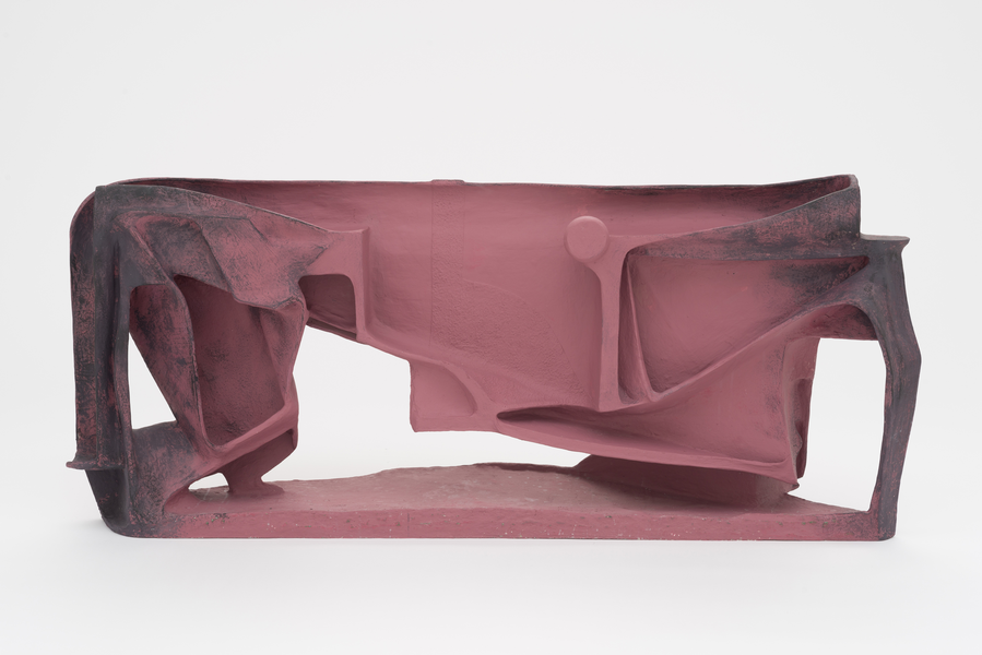 Vincent Fecteau, Untitled, 2016, Papier-mâché, acrylic paint, 63 x 146 x 41 cm, © Vincent Fecteau, Courtesy the artist and Matthew Marks Gallery