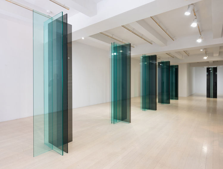 Installation view, Robert Irwin, New Sculpture/Configurations, 11/5-17/7/18, Page Gallery New York, Photo: Toma Baratt, © Robert Irwin