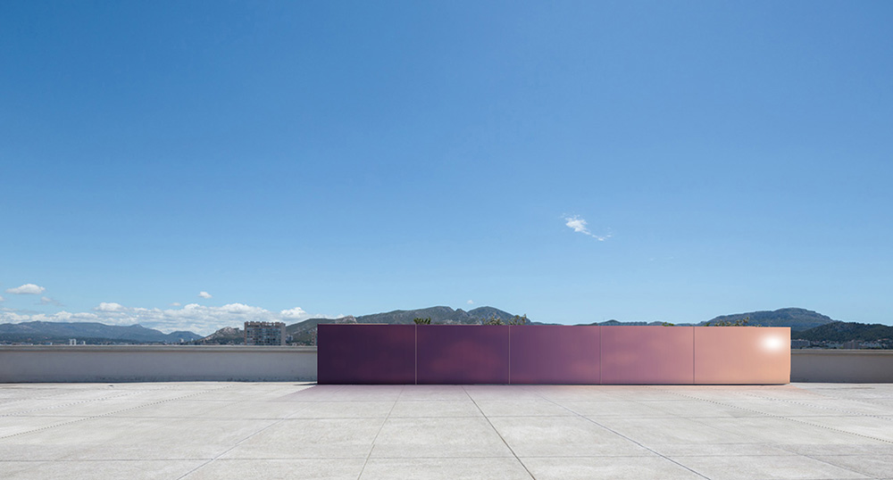Olivier Mosset, Exhibition view MaMo 2018, © MaMo - Olivier Mosset