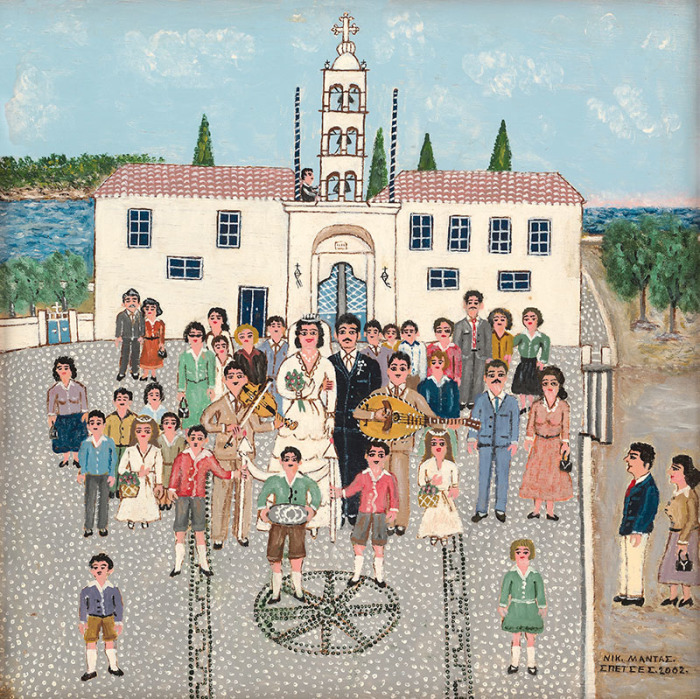 Nikos Mantas, Untitled, 2002, Oil painting an plywood, © Nikos Mantas, Photo: Argiri Bezati