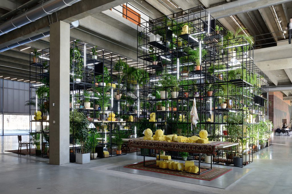 Rashid Johnson, Within Our Gates, Installation view at Garage Museum of Contemporary Art, Moscow, 2016, Photo: Alexey Naroditsky, Courtesy Garage Museum of Contemporary Art