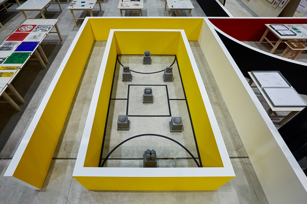 Exhibition view, Matt Mullican, The Feeling of Things, Pirelli HangarBicocca-Milan, 2018, Photo: Agostino Osio, Courtesy the Artist and Pirelli HangarBicocca