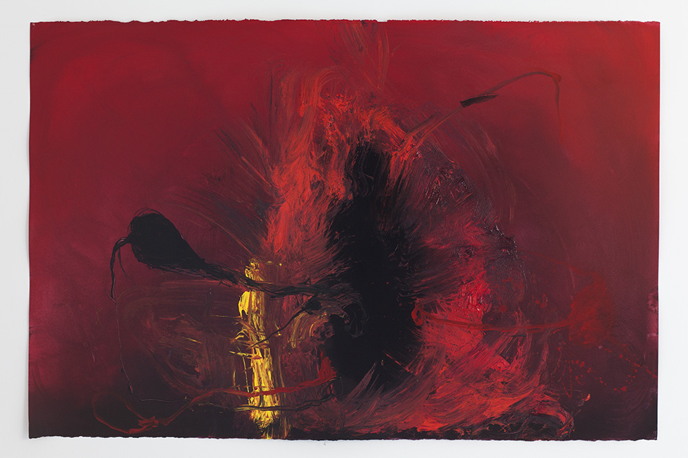 Anish Kapoor, She Begins, 2016, Gouache on paper, 67 x 100.9 cm, © Anish Kapoor, Courtesy the artist and MOMENTUM- Moss