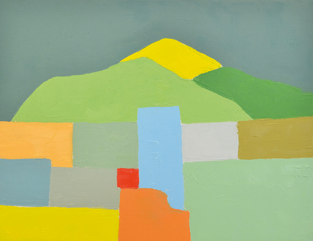 Etel Adnan, Untitled, 2012, Oil on canvas, 32 x 41 cm, Private Collection-Hamburg; Courtesy Sfeir-Semler Gallery-Hamburg/Beirut