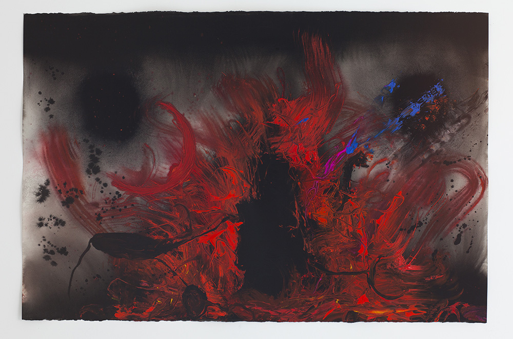 Anish Kapoor, She Begins, 2016, Gouache on paper, 67 x 100.9 cm, © Anish Kapoor, Courtesy the artist and MOMENTUM- Moss