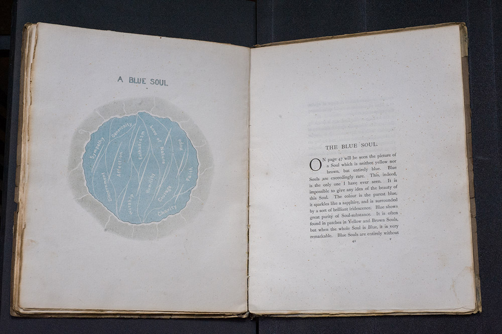 Alice Murray Dew Smith, Soul Shapes, 1890, 4 hand coloured plates height 26 cm, London, SA new video with images and narration from the text, Display query: bookstand or wall mounted display case, Image Courtesy George Loudon Collection, Photo: Rosamond Purcell