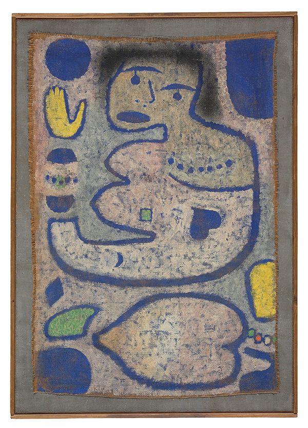 Paul Klee, Paul Klee, Liebeslied bei Neumond, 1939, Watercolor on jute; original frame borders, 100 x 70 cm, Zentrum Paul Klee-Bern