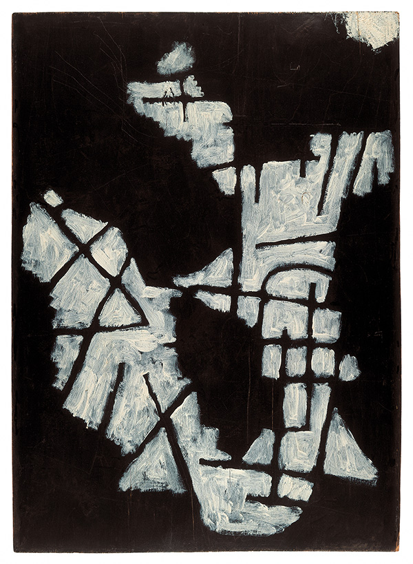 Paul Klee, Untitled (black and white), c.1938, Oil paint on wood, 70 x 50 cm, Center Paul Klee, Bern, Donation Livia Klee