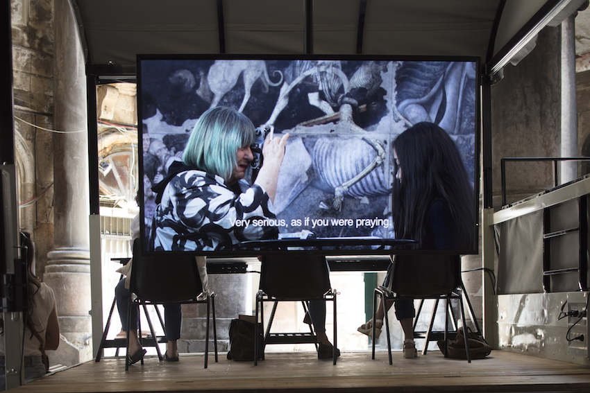 MASBEDO, Videomobile, 2018, Multichannel video installation, Installation view at manifesta12-Palermo, © & Courtesy MASBEDO