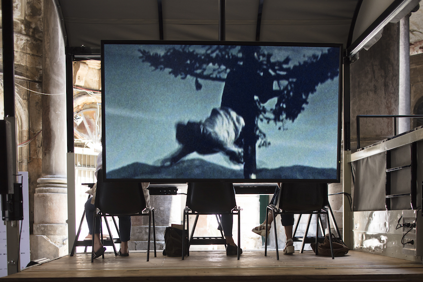 MASBEDO, Videomobile, 2018, Multichannel video installation, Installation view at manifesta12-Palermo, © & Courtesy MASBEDO