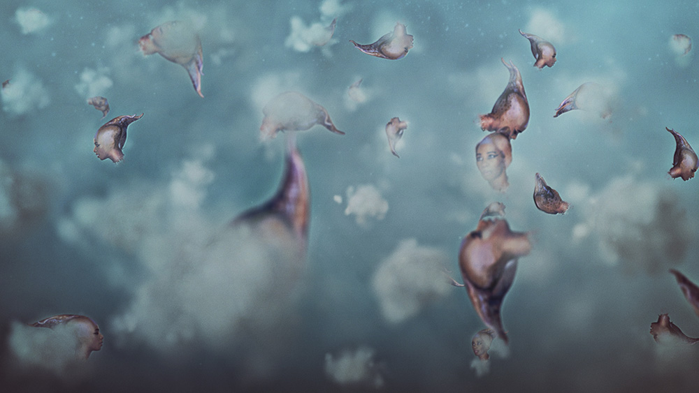 Wangechi Mutu, The End of eating Everything (Videostill), 2013, Animated color video with sound, 8 minutes, 10 second loop, © Wangechi Mutu, Courtesy the artist and Gladstone Gallery-New York/Brussels